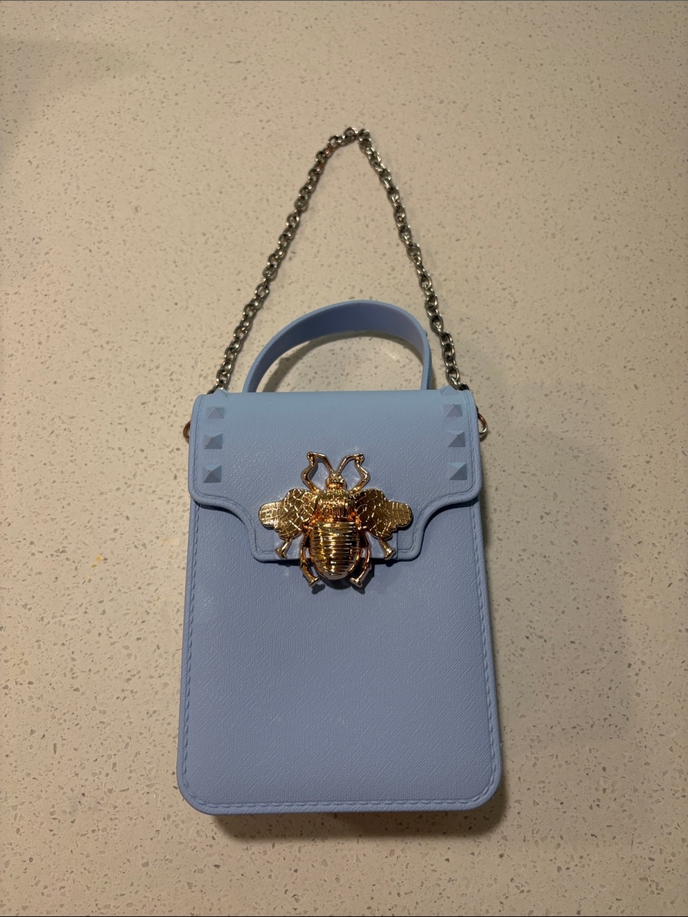 Scarab Periwinkle Purse NWOT